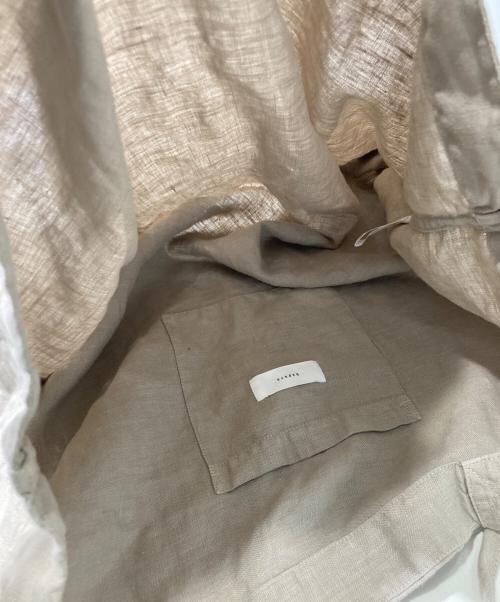KAGURE（カグレ）KAGURE (カグレ) リネントートバッグ ベージュの古着・服飾アイテム