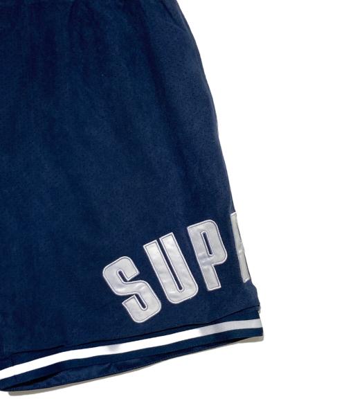 SUPREME（シュプリーム）Supreme (シュプリーム) Ultrasuede Mesh Short/ウルトラスウェードメッシュｼｮｰﾂ ネイビー サイズ:Ｍの古着・服飾アイテム