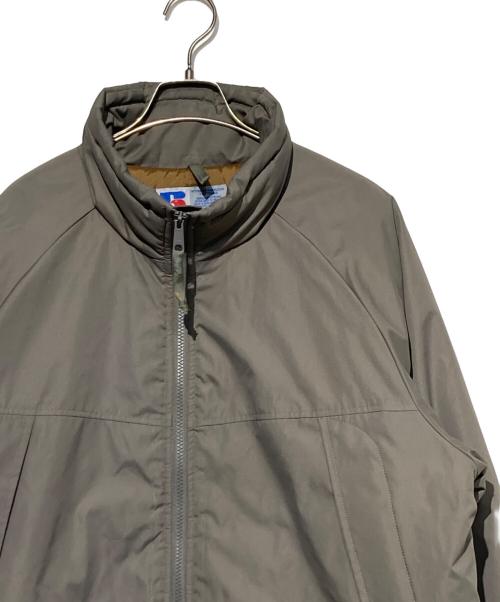 RUSSELL ATHLETIC（ラッセルアスレチック）RUSSELL ATHLETIC (ラッセルアスレチック) NYLON PADDED MONSTER SHORT JACKET グリーン サイズ:Ｌの古着・服飾アイテム