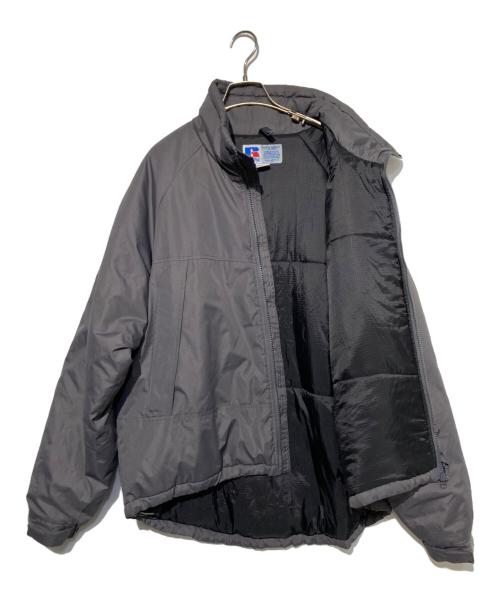 RUSSELL ATHLETIC（ラッセルアスレチック）RUSSELL ATHLETIC (ラッセルアスレチック) NYLON PADDED MONSTER SHORT JACKET グレー サイズ:Ｌの古着・服飾アイテム
