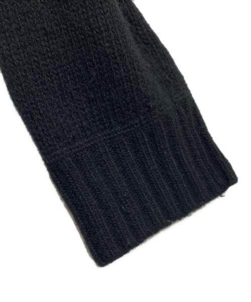 PRADA（プラダ）PRADA (プラダ) ウールカシミヤブレンドロゴニット ブラック サイズ:40の古着・服飾アイテム