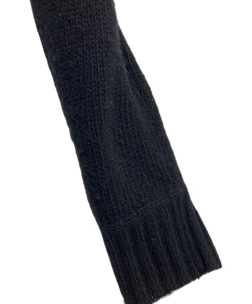 PRADA（プラダ）PRADA (プラダ) ウールカシミヤブレンドロゴニット ブラック サイズ:40の古着・服飾アイテム