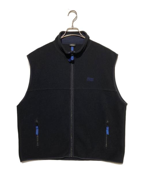 SEDAN ALL-PURPOSE（セダンオールパーパス）SEDAN ALL-PURPOSE (セダンオールパーパス) フリースベスト ブラック サイズ:XLの古着・服飾アイテム