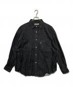 COOTIE PRODUCTIONSクーティープロダクツ）の古着「Denim Work Shirt」｜ブラック