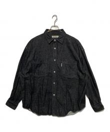 COOTIE PRODUCTIONS（クーティープロダクツ）の古着「Denim Work Shirt」｜ブラック