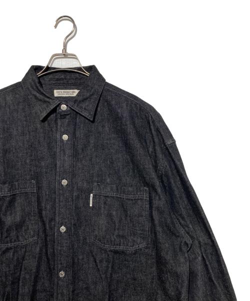 COOTIE PRODUCTIONS（クーティープロダクツ）COOTIE PRODUCTIONS (クーティープロダクツ) Denim Work Shirt ブラック サイズ:Mの古着・服飾アイテム