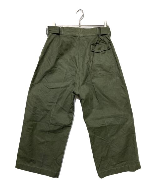 USED（ユーズド）USED (ユーズド) フランス軍 メカニックパンツ グリーン サイズ:24の古着・服飾アイテム