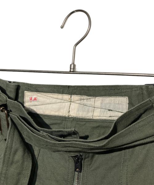 USED（ユーズド）USED (ユーズド) フランス軍 メカニックパンツ グリーン サイズ:24の古着・服飾アイテム