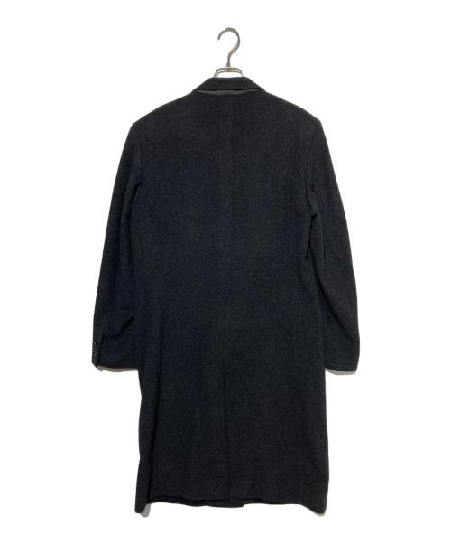 PAUL SMITH（ポールスミス）Paul Smith (ポールスミス) 肩パッド入りカシミヤ混チェスターコート グレー サイズ:Ｌの古着・服飾アイテム