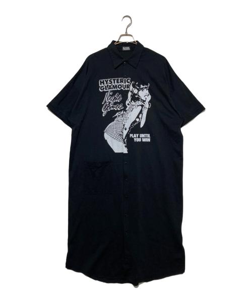Hysteric Glamour（ヒステリックグラマー）Hysteric Glamour (ヒステリックグラマー) NIGHT GAMES ロングワンピース ブラック サイズ:freeの古着・服飾アイテム