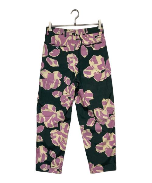 BANANATIME（バナナタイム）BANANATIME (バナナタイム) 総柄パンツ パープル×グリーン サイズ:XSの古着・服飾アイテム