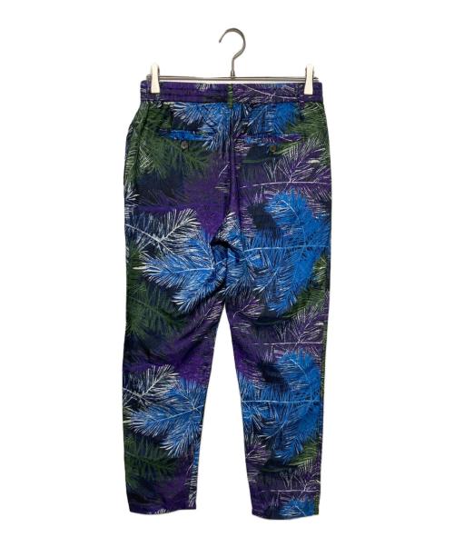 BANANATIME（バナナタイム）BANANATIME (バナナタイム) シルク TAPERED TROPICAL パンツ パープル×ブルー サイズ:XSの古着・服飾アイテム