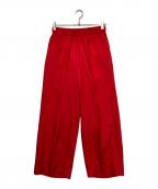 DEUXIEME CLASSEドゥーズィエム クラス）の古着「Silk Looker パンツ」｜レッド