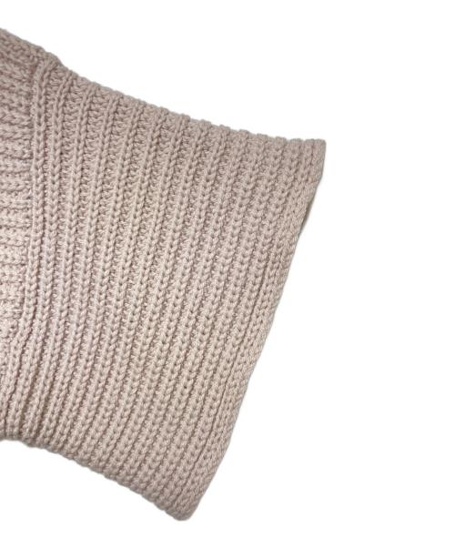 RED VALENTINO（レッドヴァレンティノ）RED VALENTINO (レッドヴァレンティノ) フロントリボンデザインニット ピンク サイズ:XSの古着・服飾アイテム