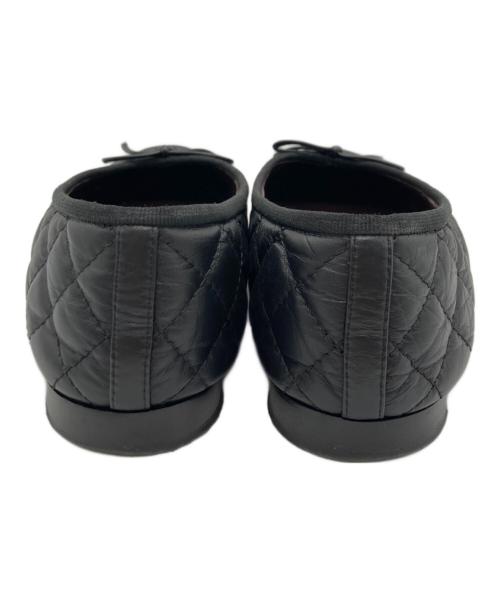 CHANEL（シャネル）CHANEL (シャネル) ココマーク バレリーナシューズ ブラック サイズ:37 1/2の古着・服飾アイテム