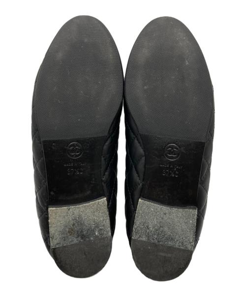 CHANEL（シャネル）CHANEL (シャネル) ココマーク バレリーナシューズ ブラック サイズ:37 1/2の古着・服飾アイテム