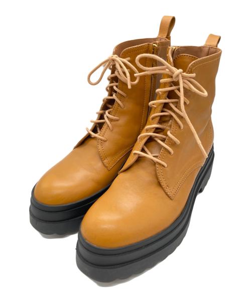 RED VALENTINO（レッドヴァレンティノ）RED VALENTINO (レッドヴァレンティノ) コンバットブーツ キャメル サイズ:37の古着・服飾アイテム