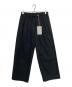 MARKAWARE（マーカウェア）の古着「別注 TRIPLE PLEATED WIDE TROUSERS」｜ブラック