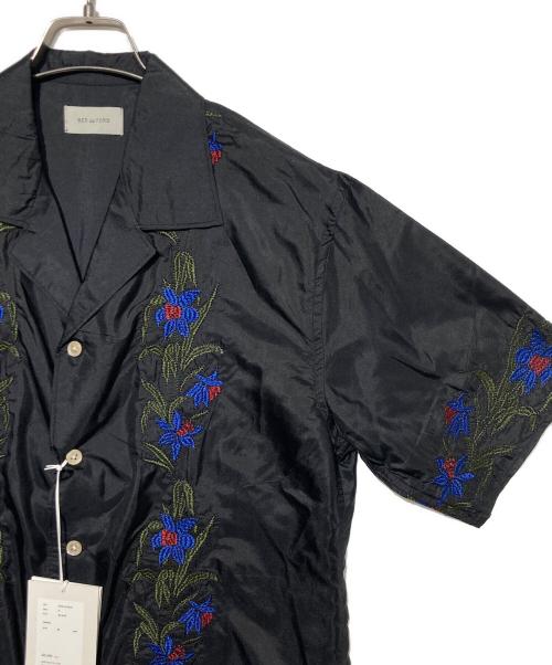 BED J.W. FORD（ベッドフォード）BED J.W. FORD (ベッドフォード) Embroidary Shirt ブラックの古着・服飾アイテム