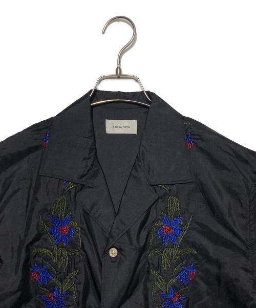 BED J.W. FORD（ベッドフォード）BED J.W. FORD (ベッドフォード) Embroidary Shirt ブラックの古着・服飾アイテム