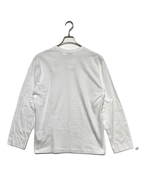 PLAY COMME des GARCONS（プレイコムデギャルソン）PLAY COMME des GARCONS (プレイコムデギャルソン) L/S T-SHIRT ホワイト サイズ:Lの古着・服飾アイテム