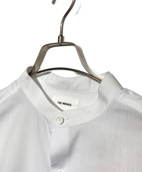 THE RERACS（ザ リラクス）THE RERACS (ザ リラクス) RERACS BAND COLLAR SHIRT ホワイト サイズ:48の古着・服飾アイテム