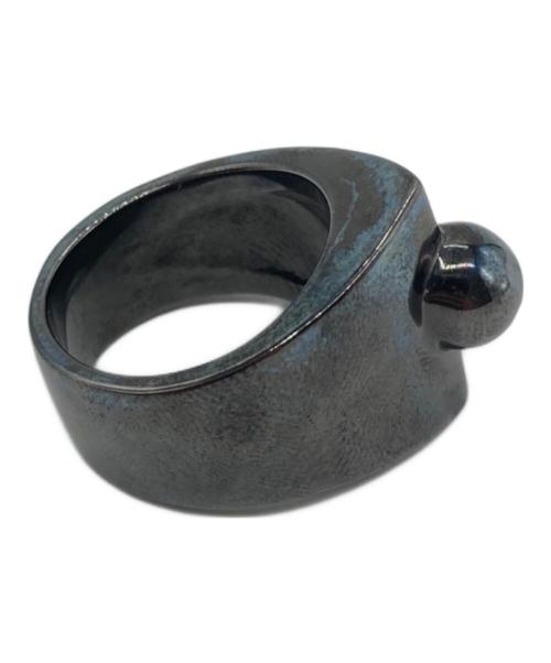 Yohji Yamamoto RIEFE（ヨウジヤマモト）YOHJI YAMAMOTO RIEFE (ヨウジヤマモト) リング ブラック サイズ:16号の古着・服飾アイテム