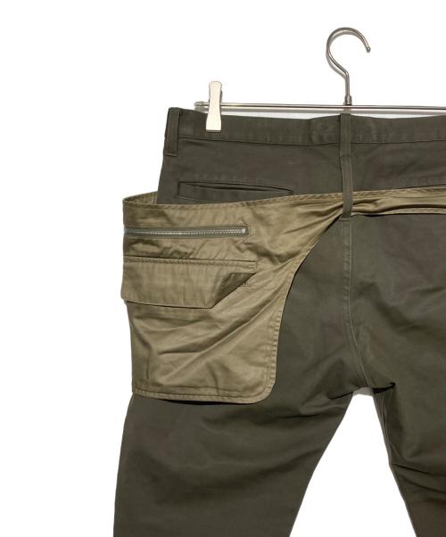 UNDERCOVERISM（アンダーカバーイズム）UNDERCOVERISM (アンダーカバーイズム) ウエストバッグ レイヤードパンツ グリーン サイズ:3の古着・服飾アイテム