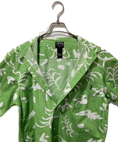 stussy（ステューシー）stussy (ステューシー) アロハシャツ グリーン サイズ:Lの古着・服飾アイテム