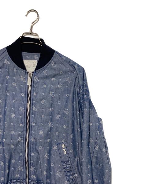 sacai（サカイ）sacai (サカイ) パイナップルダンガリーブルゾン ブルー サイズ:3の古着・服飾アイテム