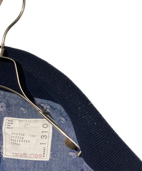 sacai（サカイ）sacai (サカイ) パイナップルダンガリーブルゾン ブルー サイズ:3の古着・服飾アイテム