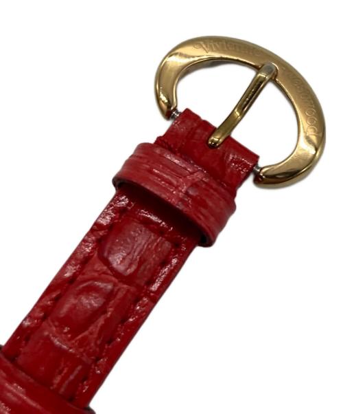Vivienne Westwood（ヴィヴィアンウエストウッド）Vivienne Westwood (ヴィヴィアンウエストウッド) オーブモチーフ腕時計 ベージュの古着・服飾アイテム
