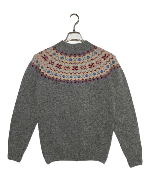 INVERALLAN（インバーアラン）INVERALLAN (インバーアラン) フェアアイルカーディガン グレー サイズ:38の古着・服飾アイテム