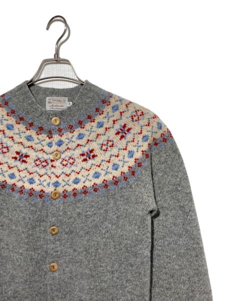 INVERALLAN（インバーアラン）INVERALLAN (インバーアラン) フェアアイルカーディガン グレー サイズ:38の古着・服飾アイテム