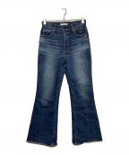 moussyマウジー）の古着「MVS D/BLU FLAREデニムパンツ」｜インディゴ