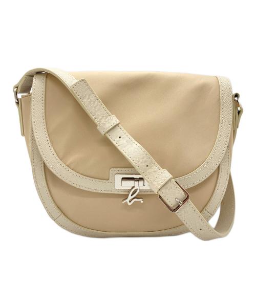 agnes b voyage（アニエスベーボヤージュ）agnes b voyage (アニエスベーボヤージュ) 半月型ショルダーバッグ ベージュの古着・服飾アイテム