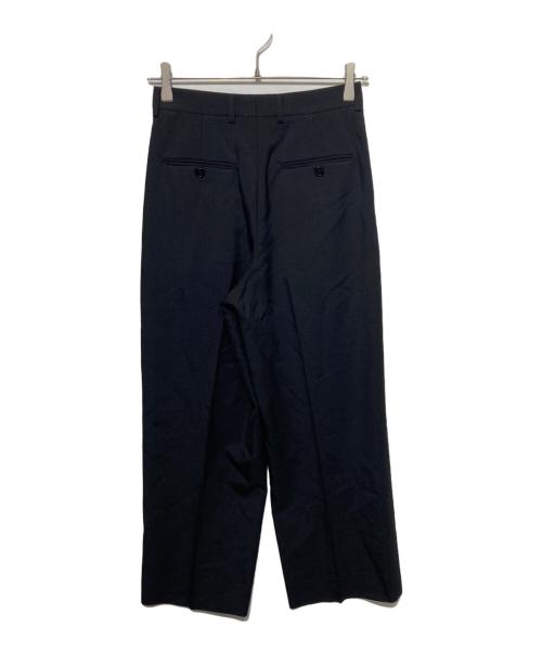 CELINE（セリーヌ）CELINE (セリーヌ) マーガレット ウール ワイドスラックスパンツ ブラック サイズ:34の古着・服飾アイテム