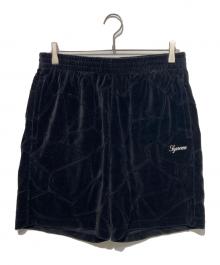 SUPREME（シュプリーム）の古着「Patchwork Velour Short」｜ブラック