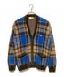 KITH（キス）の古着「Plaid Mohair Cardigan」｜ブルー