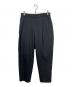 ATON（エイトン）の古着「WOOL TROPICAL TAPERED EASY PANTS」｜ブラック