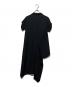 YOHJI YAMAMOTO (ヨウジヤマモト) GABARDINE R DRAPED SHIRT DRESS ブラック サイズ:1：35000円