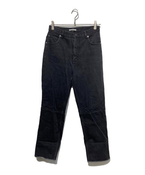 CELINE（セリーヌ）CELINE (セリーヌ) ロールアップデニムパンツ ブラック サイズ:38の古着・服飾アイテム