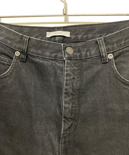 CELINE（セリーヌ）CELINE (セリーヌ) ロールアップデニムパンツ ブラック サイズ:38の古着・服飾アイテム