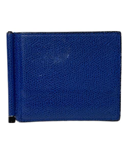 Valextra（ヴァレクストラ）Valextra (ヴァレクストラ) マネークリップ ブルーの古着・服飾アイテム