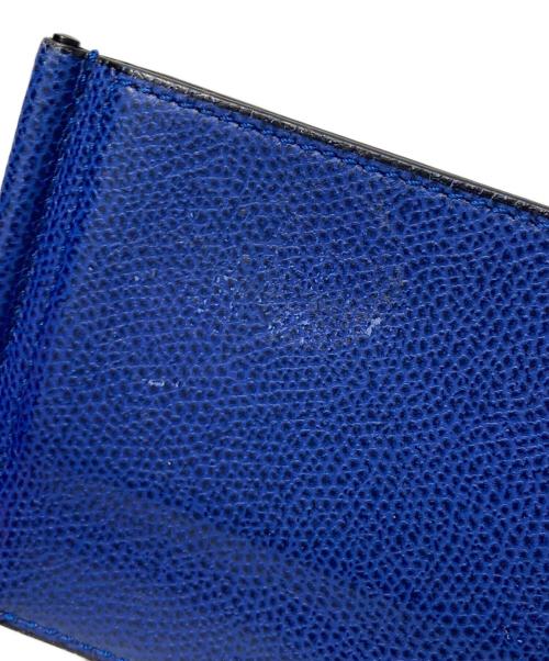 Valextra（ヴァレクストラ）Valextra (ヴァレクストラ) マネークリップ ブルーの古着・服飾アイテム