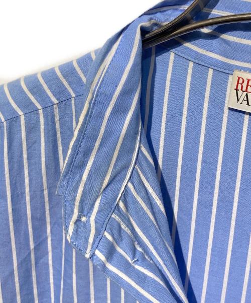 RED VALENTINO（レッドヴァレンティノ）RED VALENTINO (レッドヴァレンティノ) フラワー刺繍シャツワンピース ブルー サイズ:38の古着・服飾アイテム