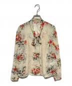 RED VALENTINOレッドヴァレンティノ）の古着「ボウタイブラウス」｜ベージュ