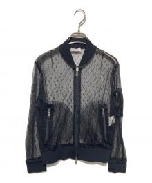 RED VALENTINO（レッドヴァレンティノ）の古着「チュールボンバージャケット」｜ブラック