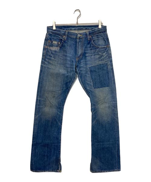 Thee Hysteric XXX（ジィ ヒステリックトリプルエックス）Thee Hysteric XXX (ジィ ヒステリックトリプルエックス) リペア加工デニムパンツ ブルー サイズ:Mの古着・服飾アイテム