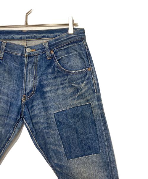 Thee Hysteric XXX（ジィ ヒステリックトリプルエックス）Thee Hysteric XXX (ジィ ヒステリックトリプルエックス) リペア加工デニムパンツ ブルー サイズ:Mの古着・服飾アイテム